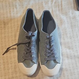 Gray Canvas Sneakers